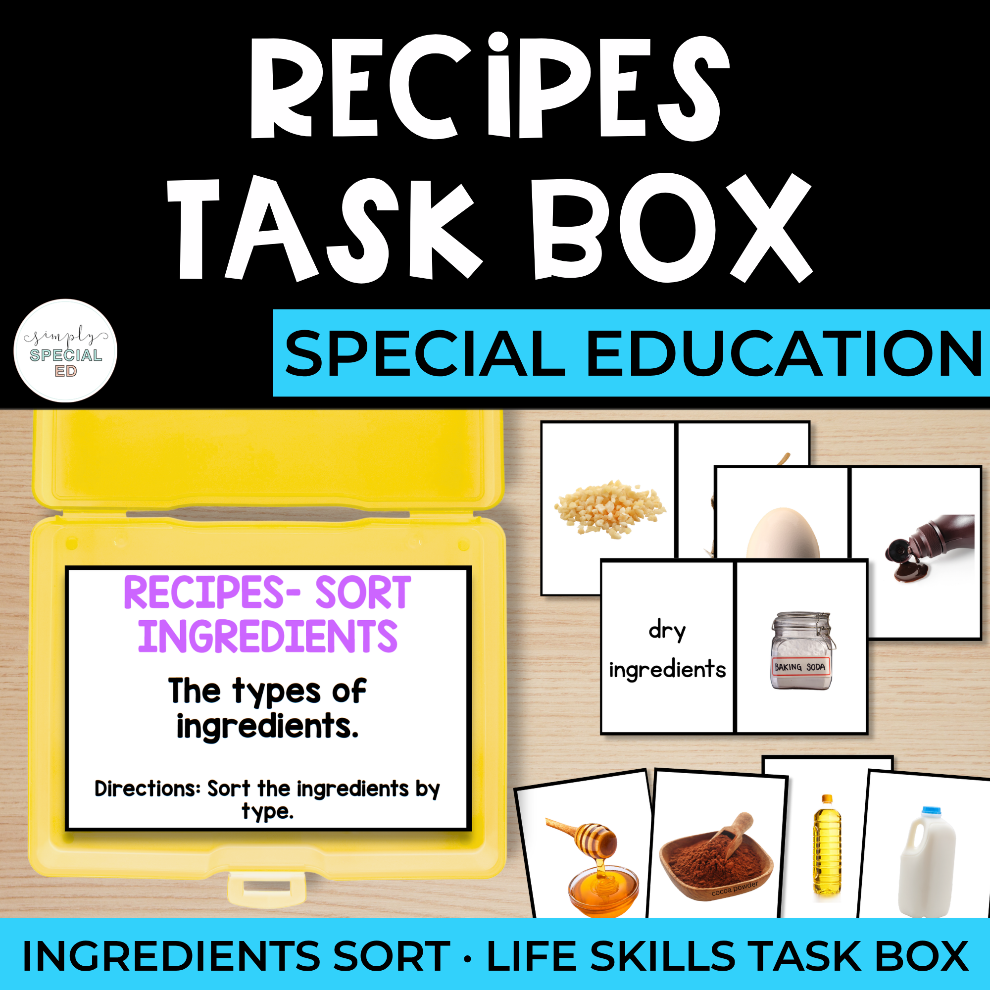 Recipe Task Boxes: Ingredients Sort