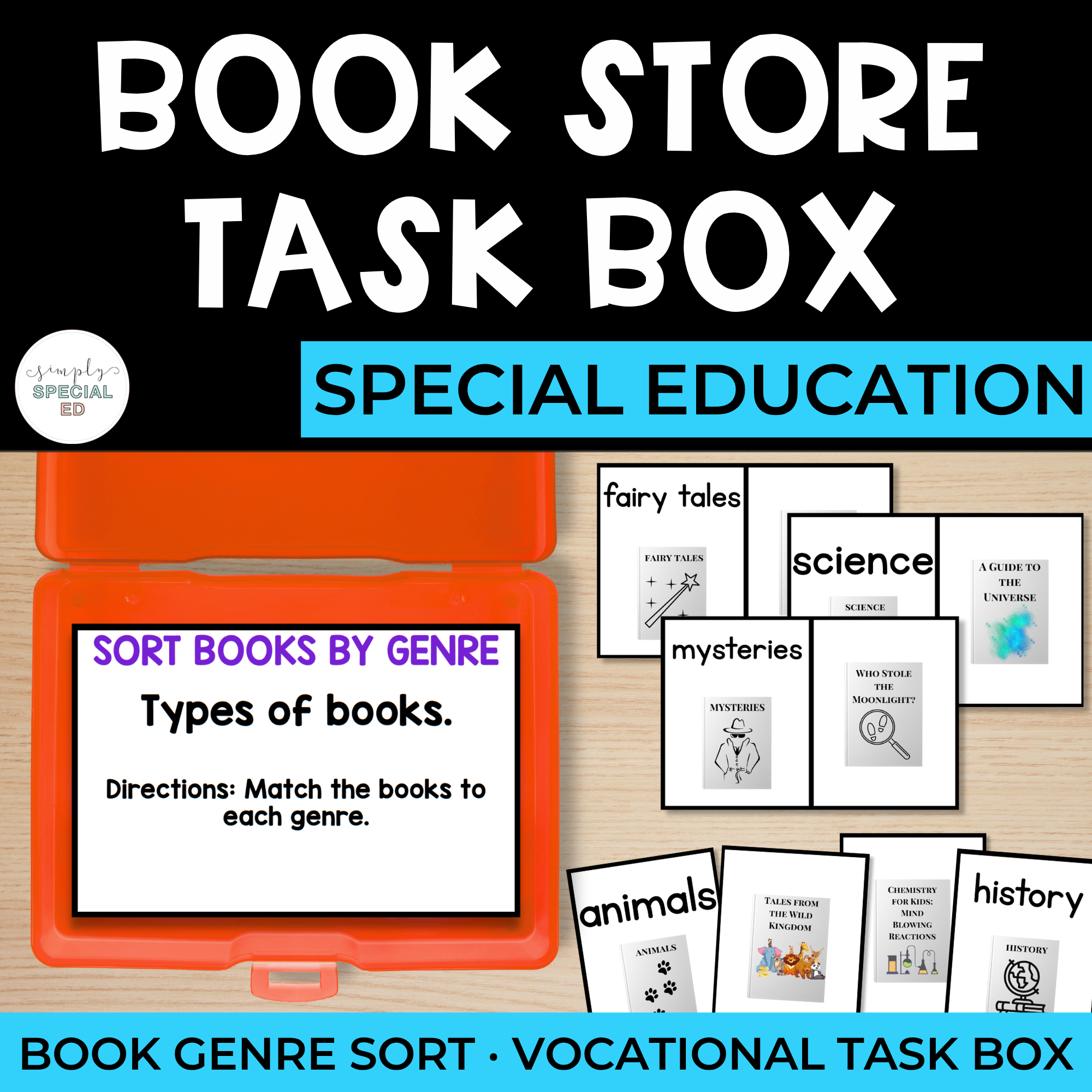 Vocational Task Boxes: Book Store