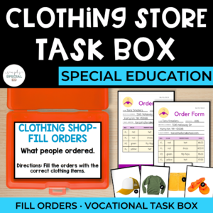 Vocational Task Boxes: Clothing Store | Fill Order