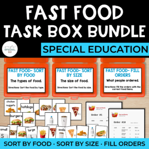 Vocational Task Boxes BUNDLE: Fast Food