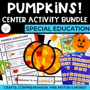 Pumpkins Center Activity Bundle